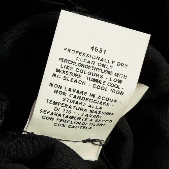 Jean Paul Gaultier Black Velvet Sheer-Sleeve Midi Dress - Picture 11 of 11